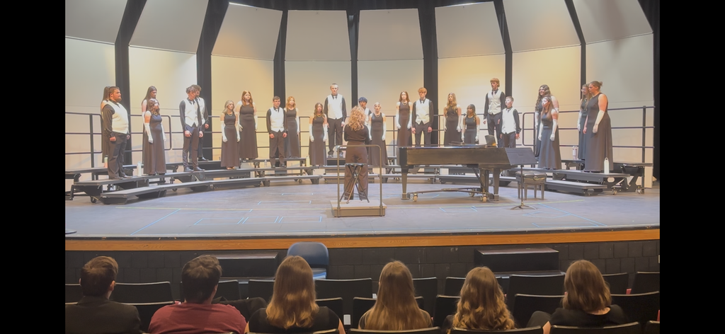 This photo features the SHS Chamber Choir directed by Mrs. Russell.