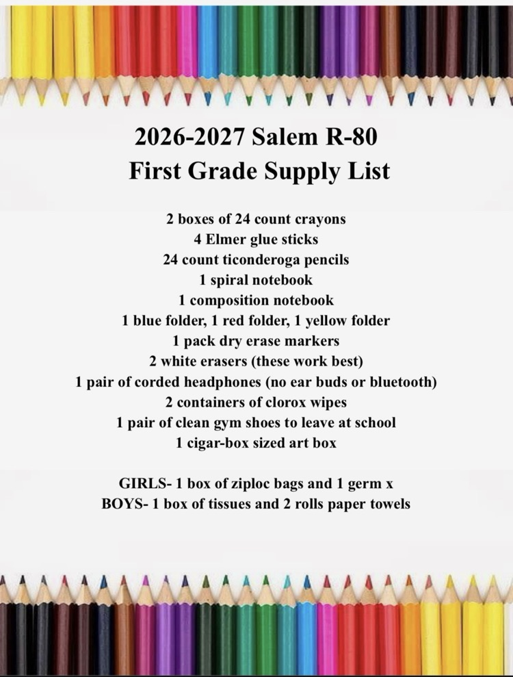 Supply list