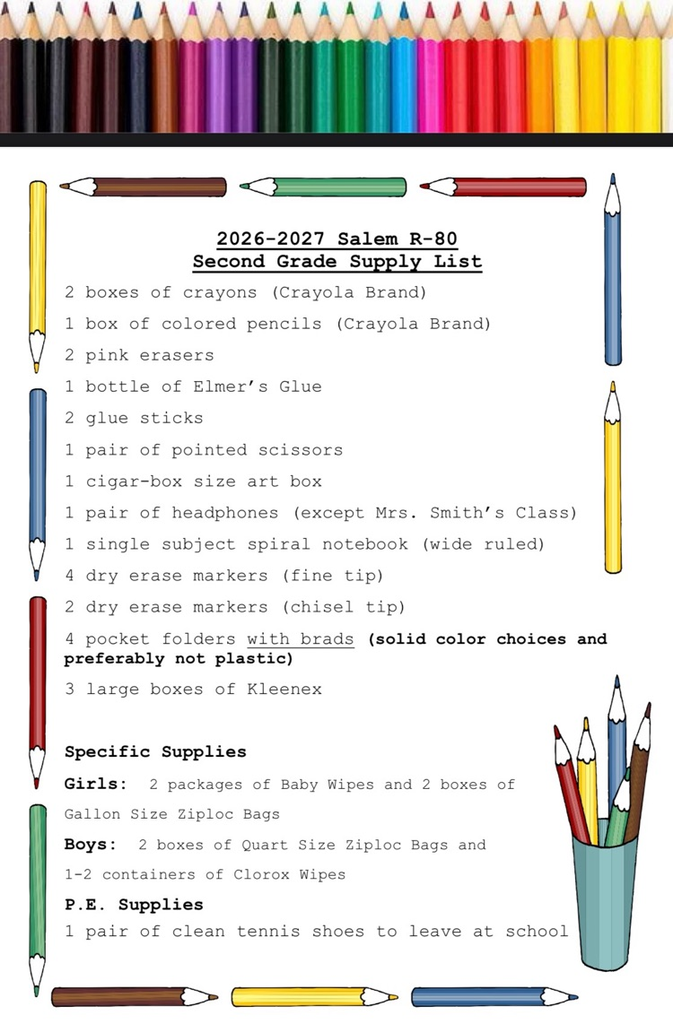 Supply list