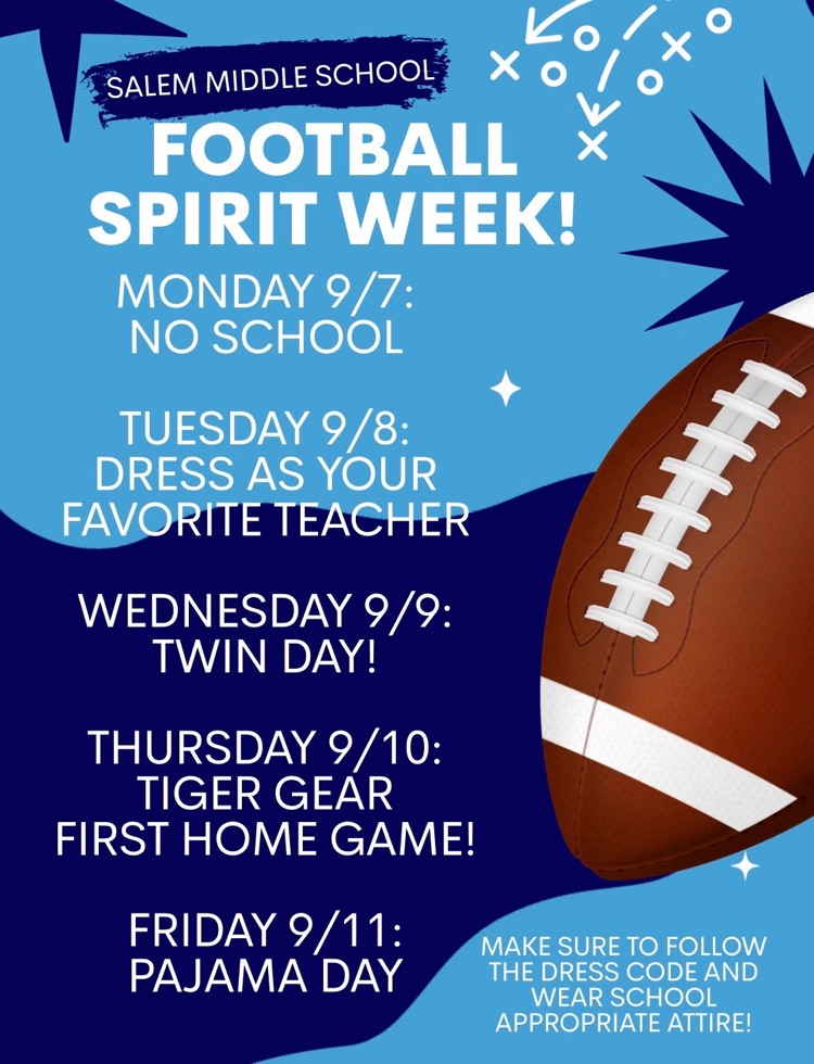 This Thursday is our 1st MS Football home game! Students are preparing for a win by celebrating school spirit! Thank you, Mrs. Wilson and the Leadership kiddos, for organizing!