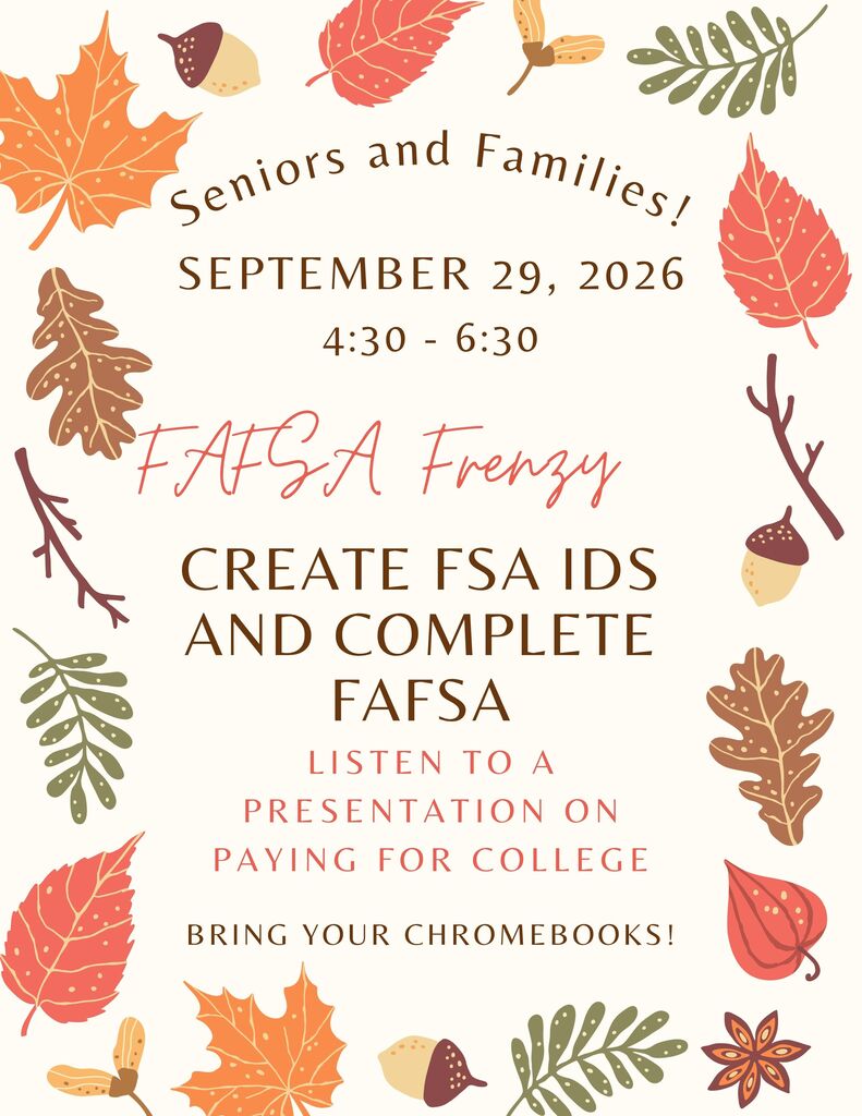 FAFSA Frenzy Flyer, information in post.
