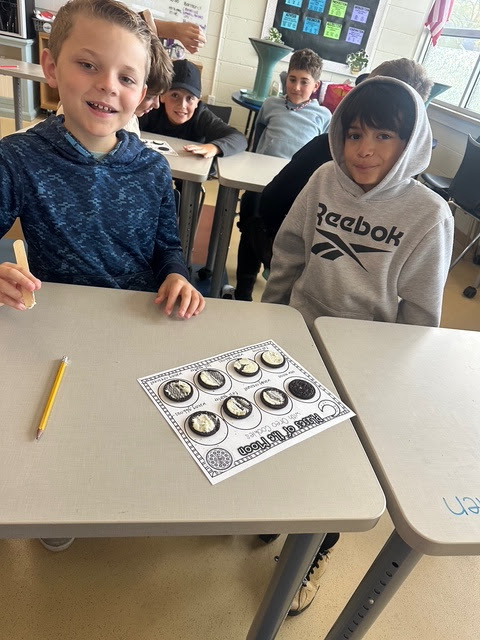 Mrs. Schneider's class shaving cream moon phases