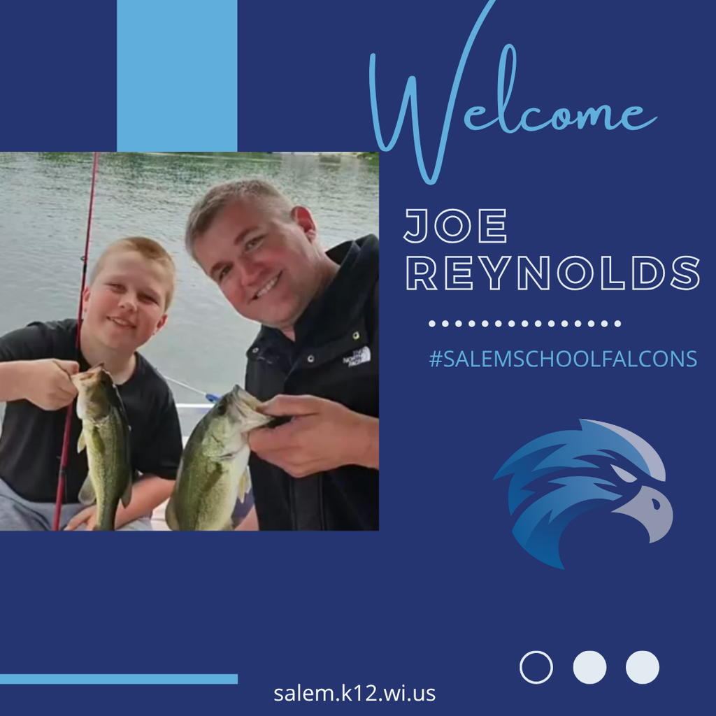 Welcome Joe Reynolds including a picture of him with his son fishing.