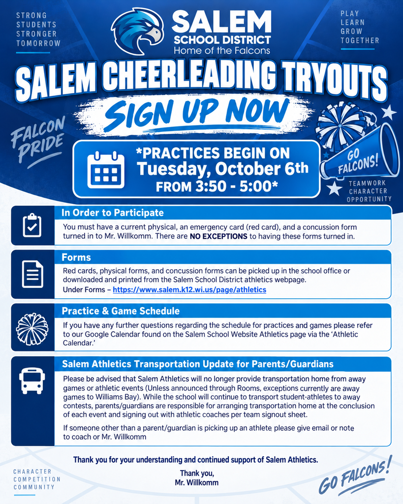 cheerleading tryout information