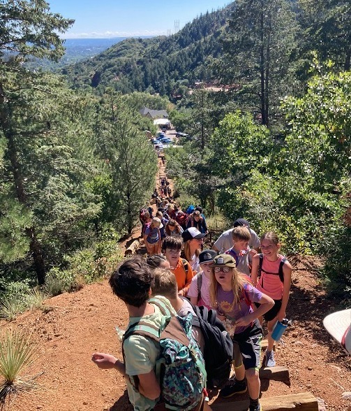 Crest students take on the Manitou Incline