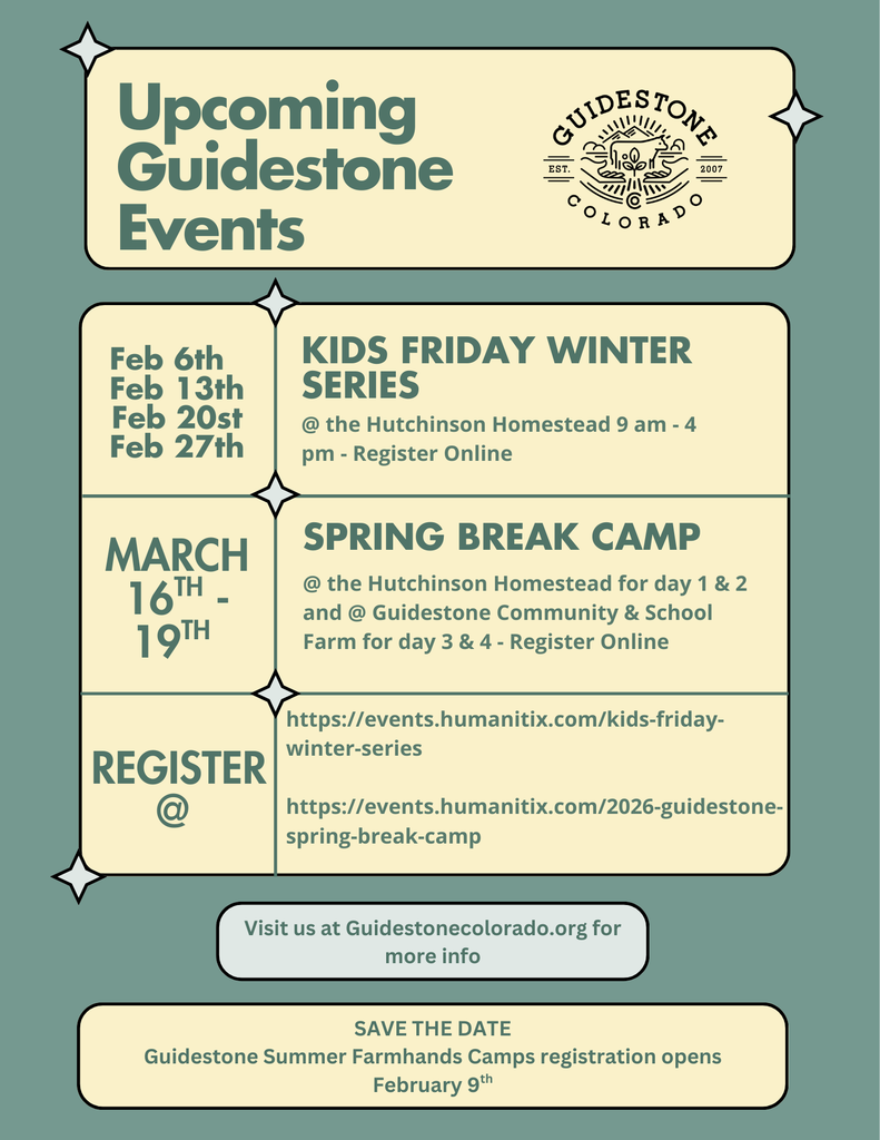 Upcoming Guidestone Events Flyer