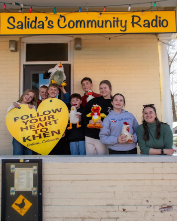 Some of our 7th graders had the opportunity to go to KHEN and talk about their "Loving on Our Community Day" experience! 