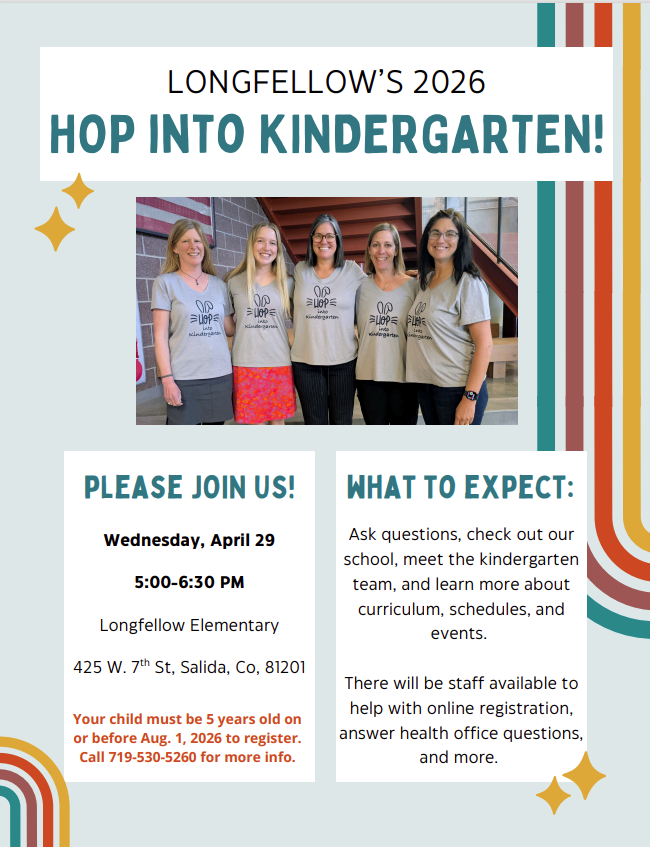Flyer for Hop into Kindergarten