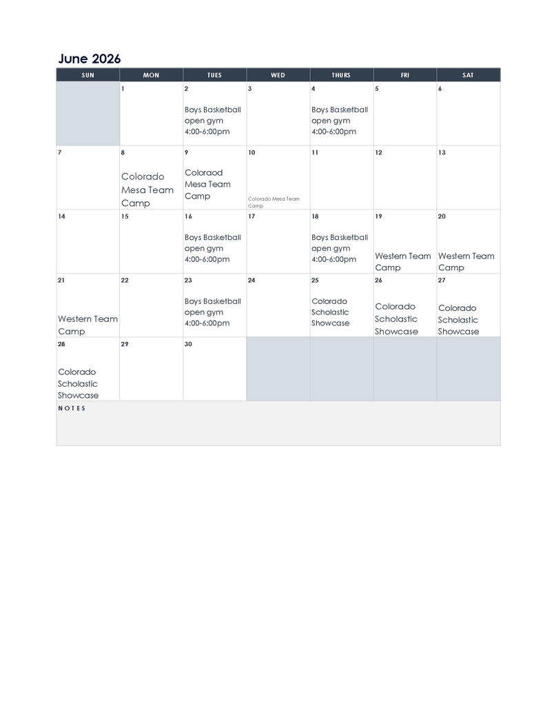 Calendar images for SHS Boys Basketball summer 2026 open gyms