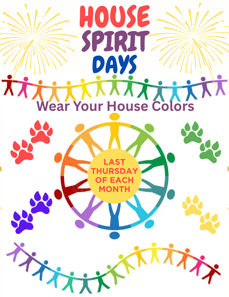 flyer for house spirit day
