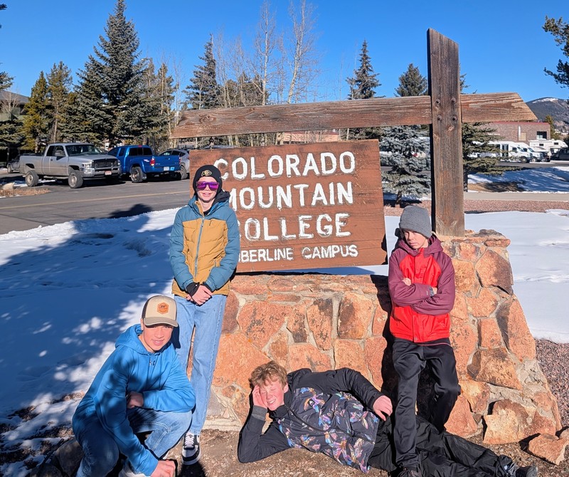 students at CMC sign