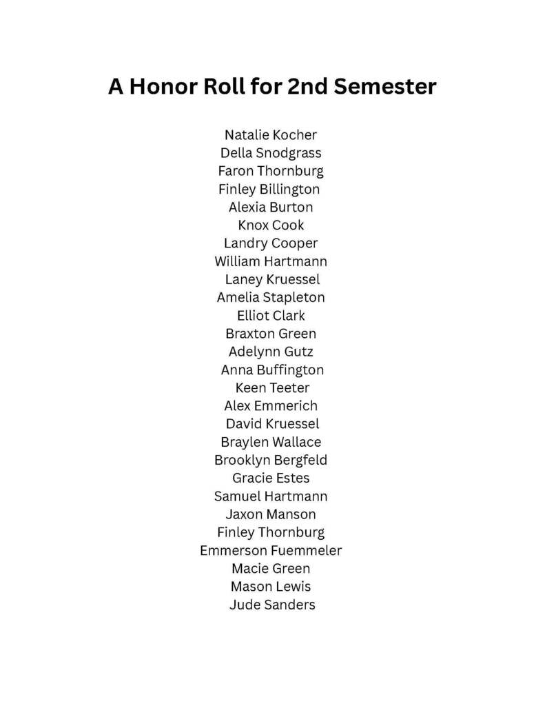 A Honor Roll