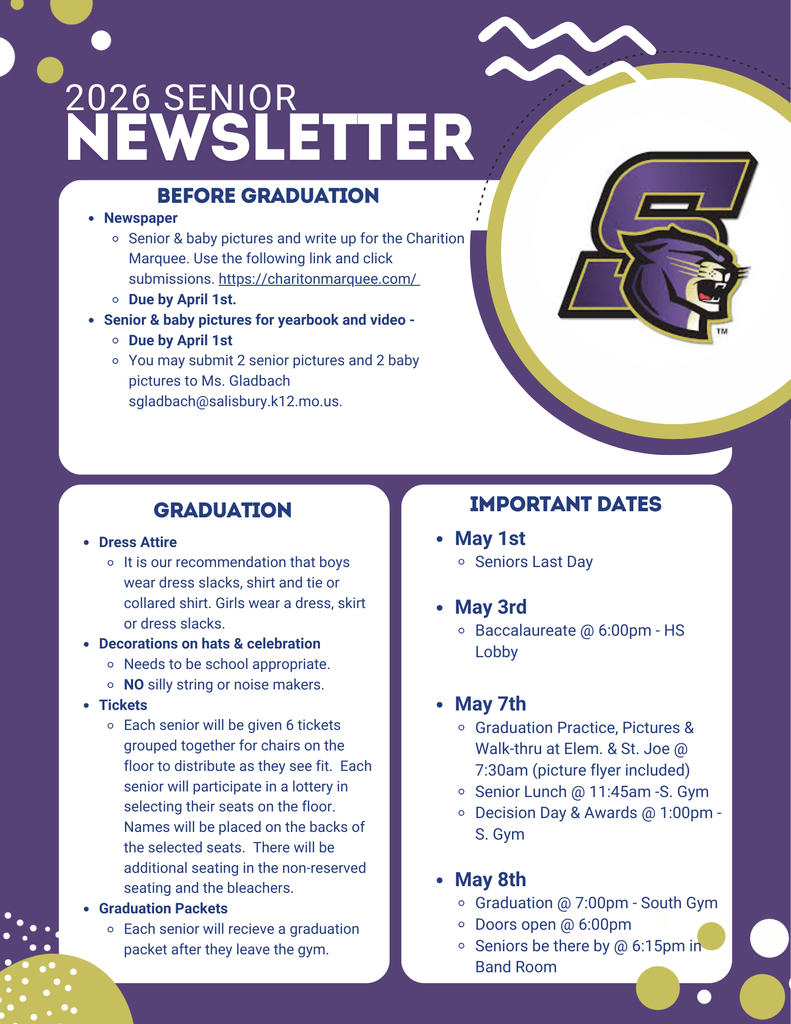 2026 Senior Newsletter