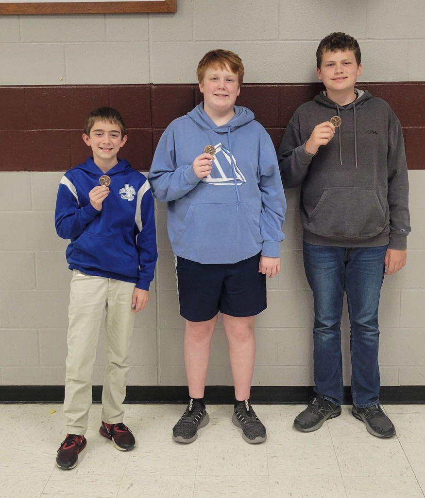 Lewis and Clark Conference Scholar Bowl Medalists. Jasper Thomson and Zach Emmerich tied for 12th place. Jaxson Billue placed 9th.