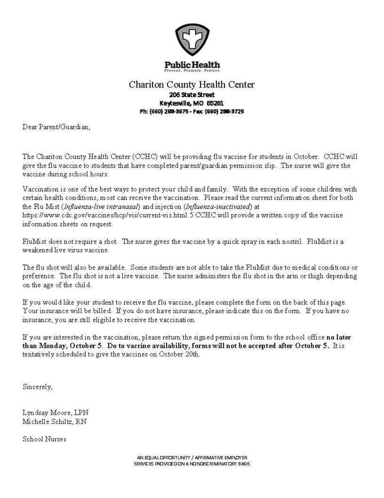 Flu Permission page 1