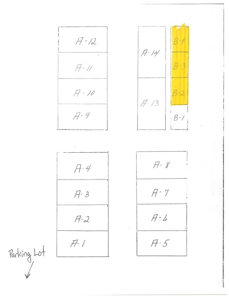 Map of available garden plots