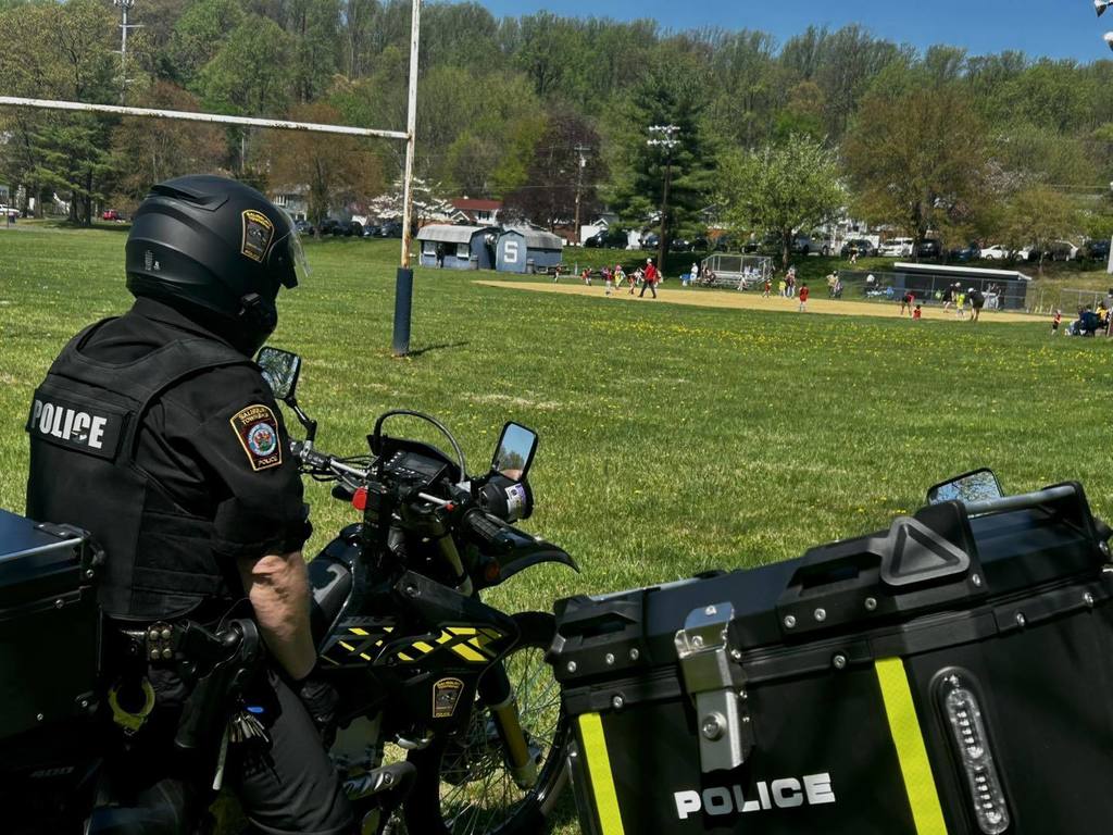 Police on enduro unit at SYA opening day