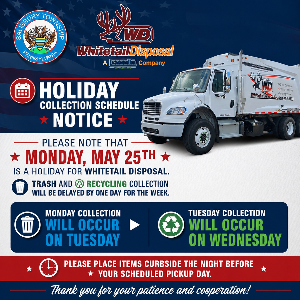 holiday collection notice graphic