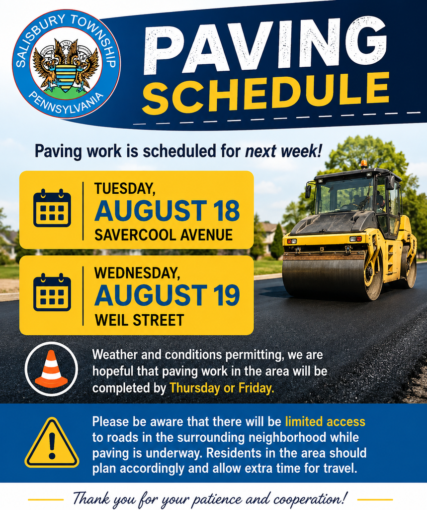 paving information for savercool ave and weil st