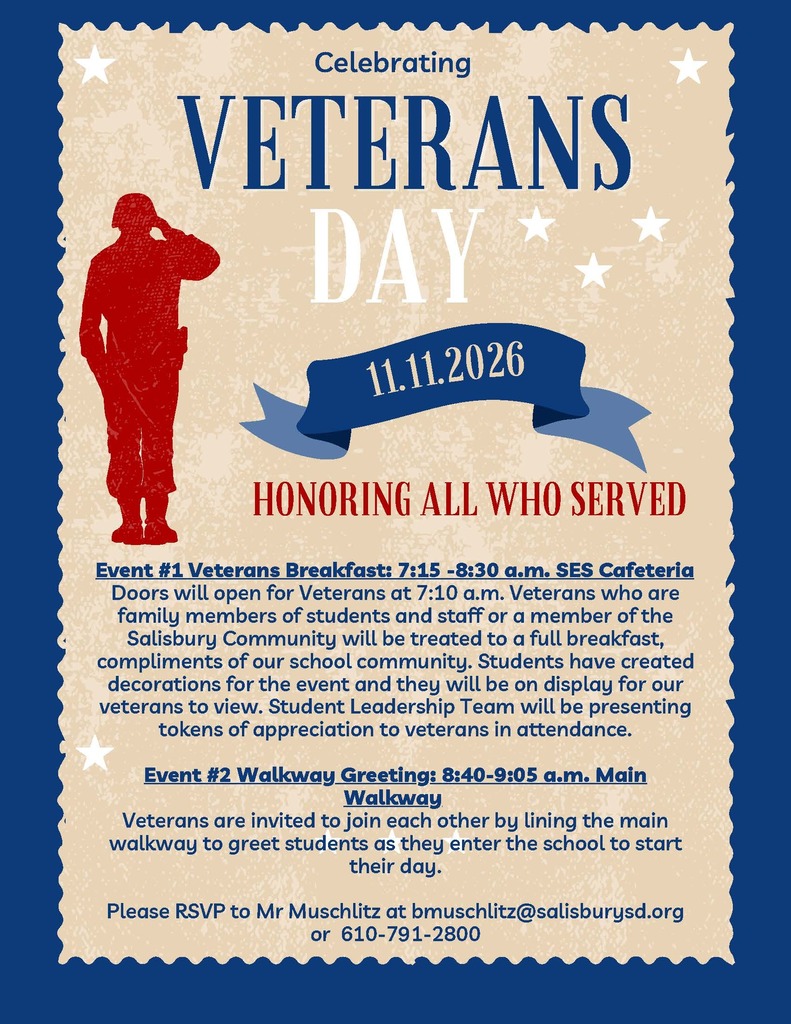 Veterans Day celebration information at SES