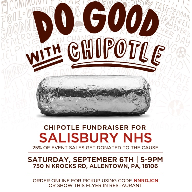 NHS Chipotle fundraiser for sept 6