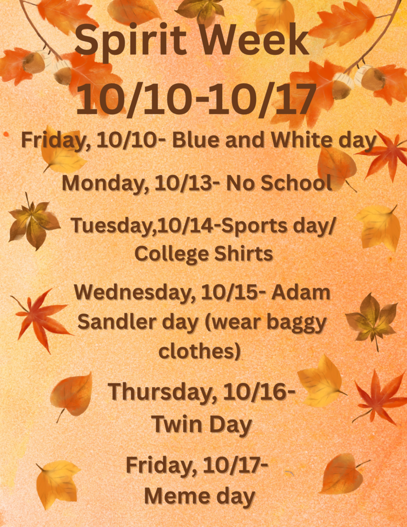 SMS Fall Spirit Week 2025