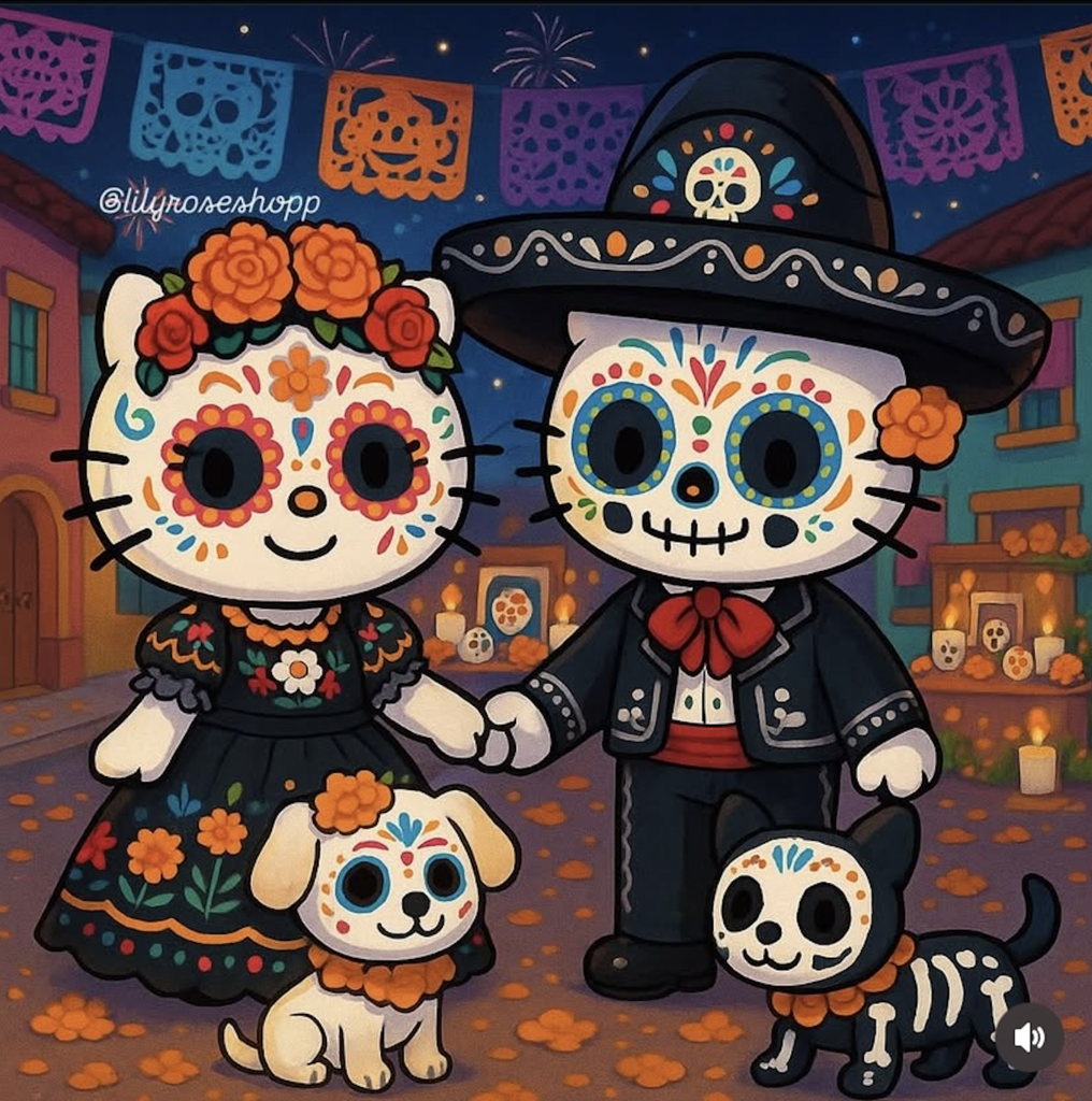 Animal family calacas