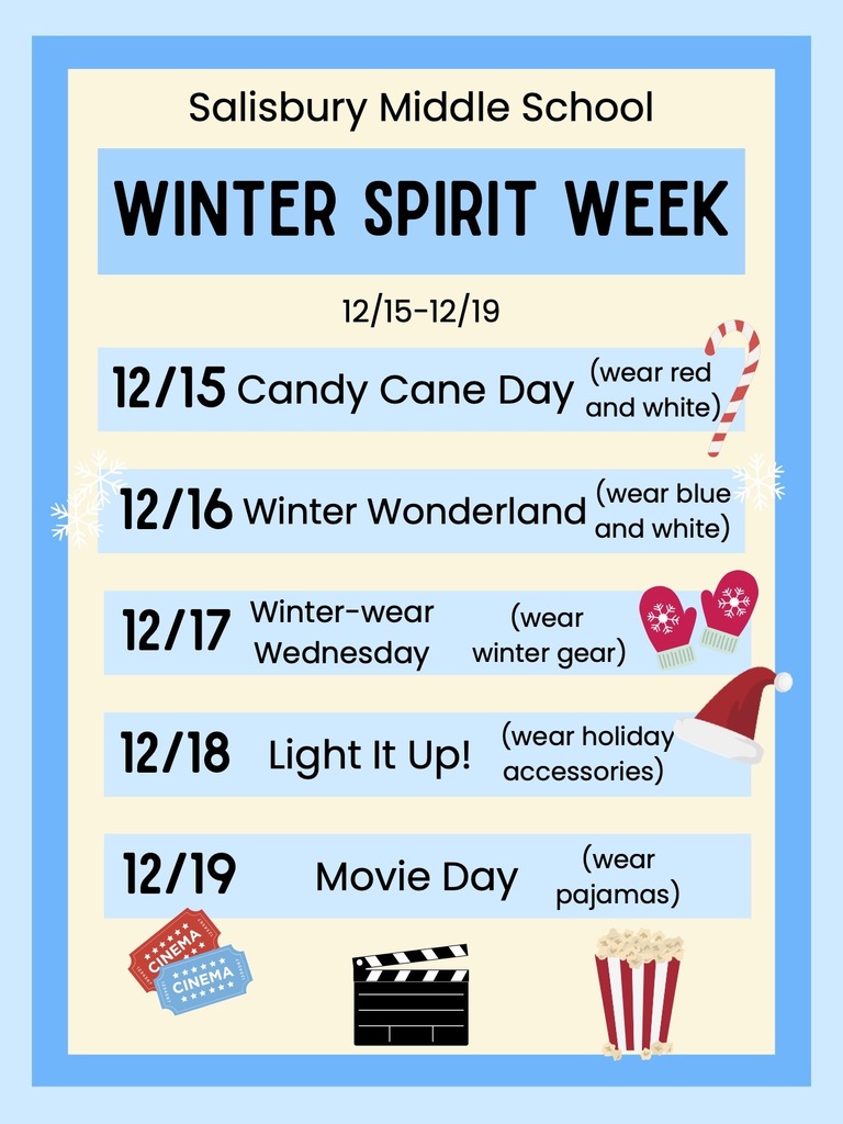SMS Winter Spirit Week 2025-2026