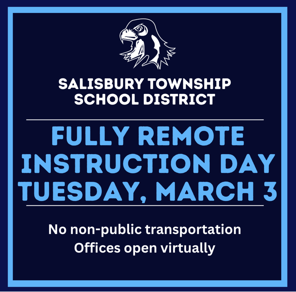 Tuesday, March 3 - Remote Instruction