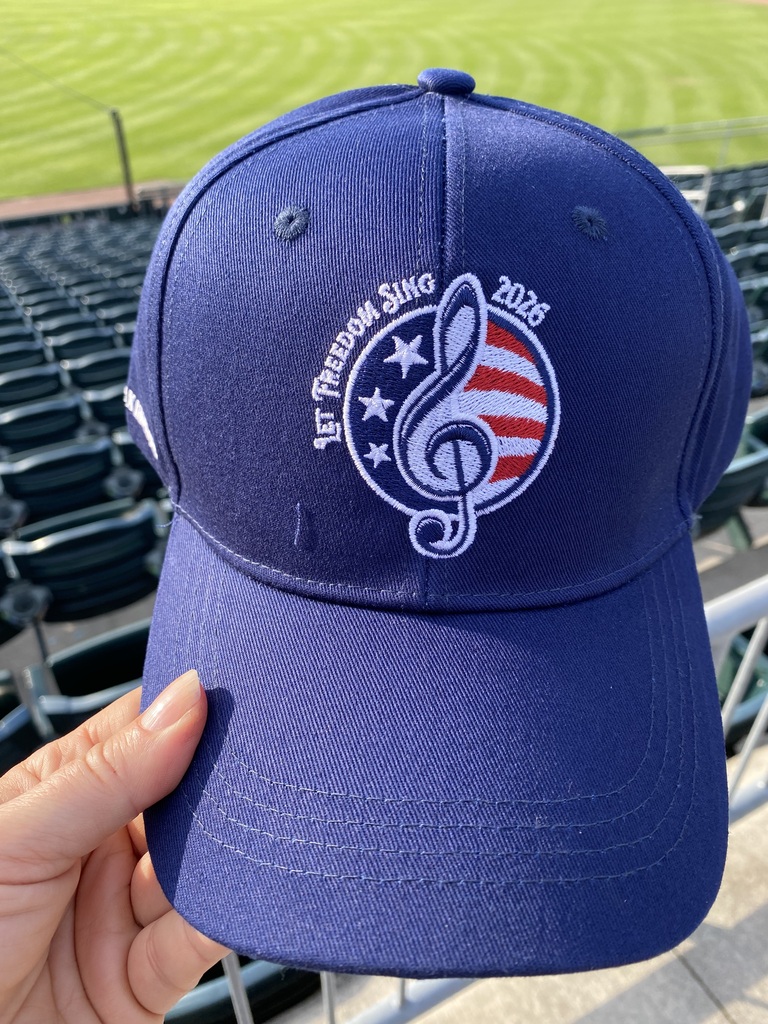 blue ballcap with Let Freedom Sing 2026 logo