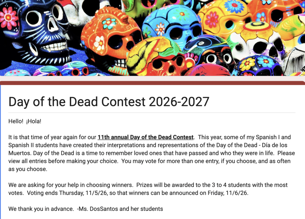 Day of Dead Contest