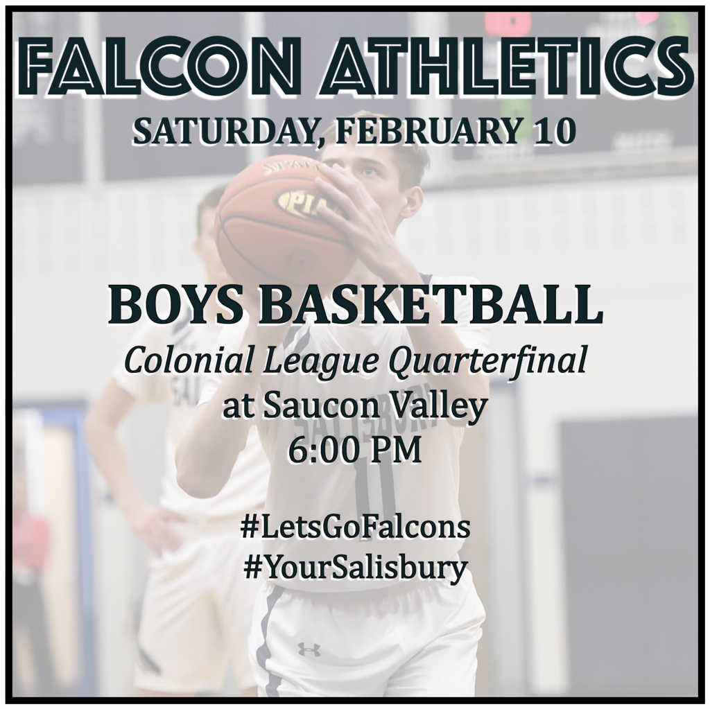 BOYS BASKETBALL Colonial League Quarterfinal at Saucon Valley: 6:00 PM.