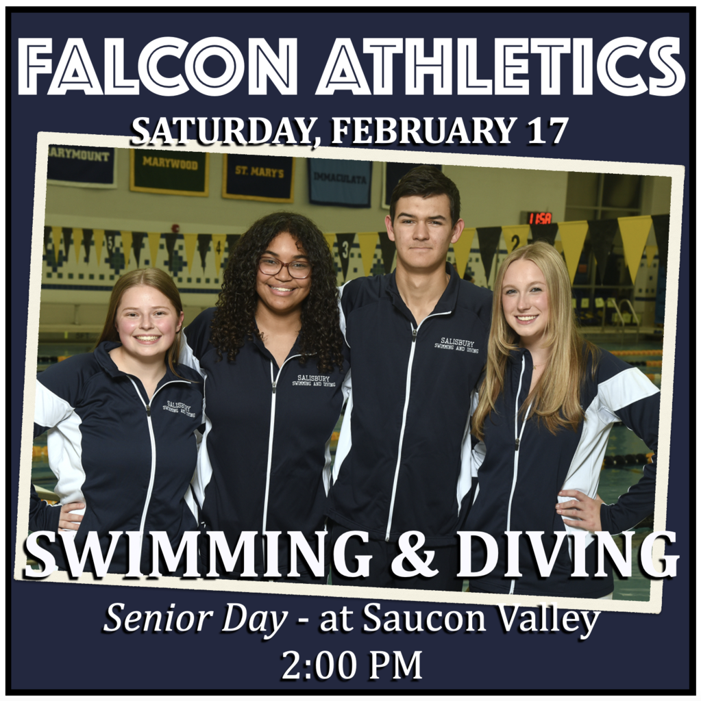 SWIMMING & DIVING Senior Day at Saucon Valley: 2:00 PM. 