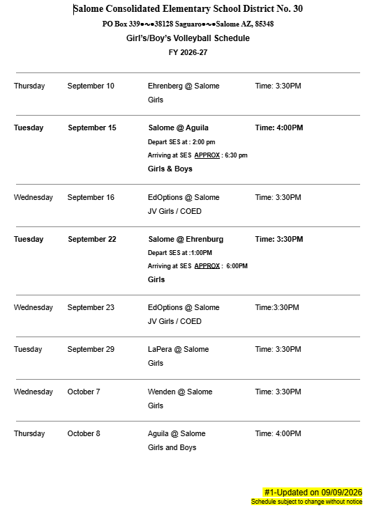 volleyball schedule 