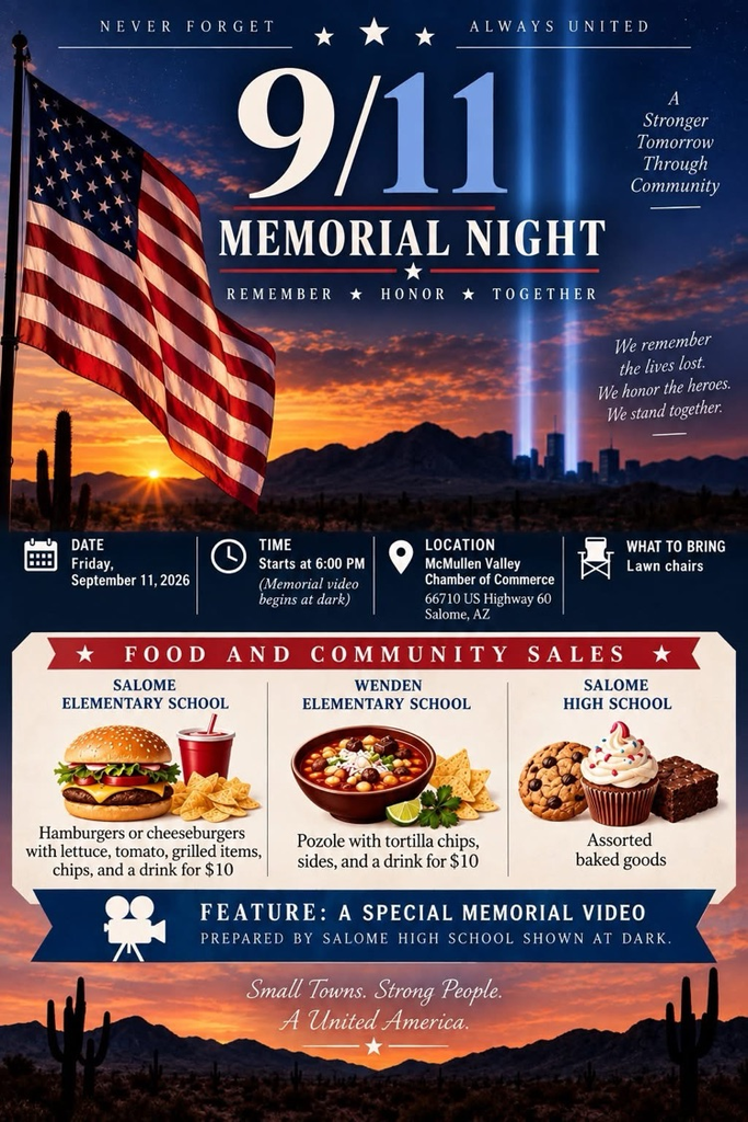 flyer for 9/11 sales and gathering 