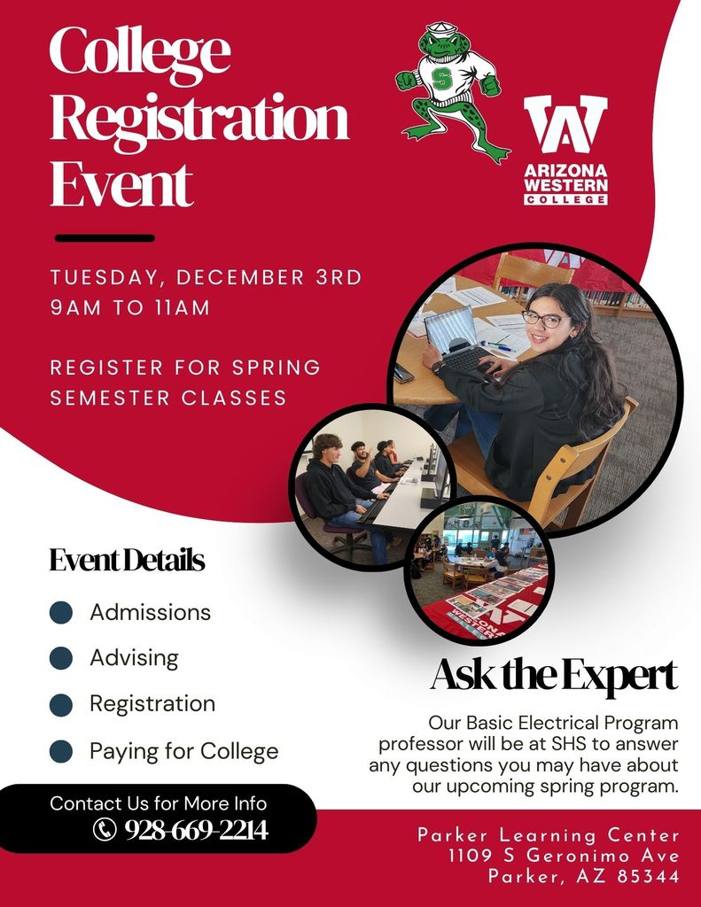college registration flyer