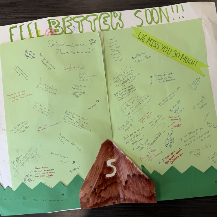 signature pages of card