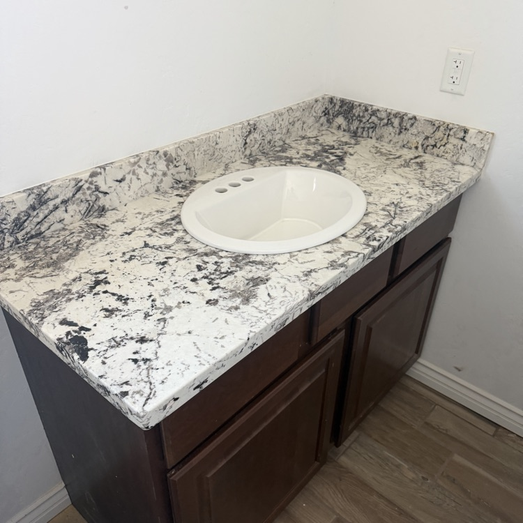 bathroom counter