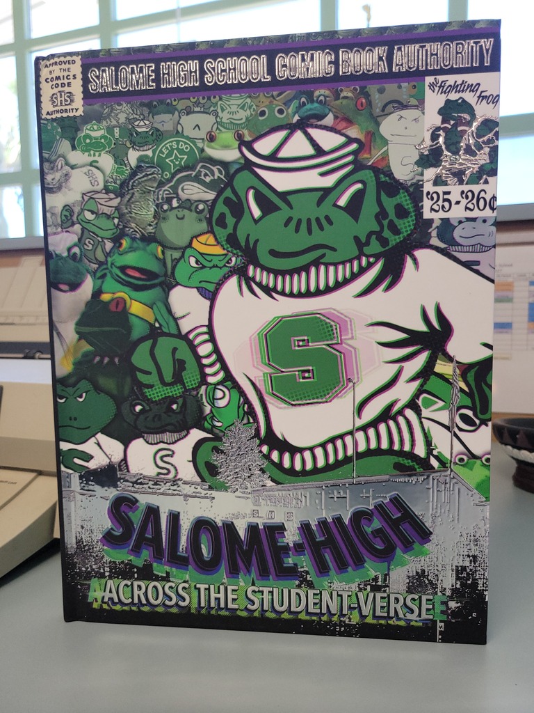 Salome High School Comic Book Theamed Yearbook.