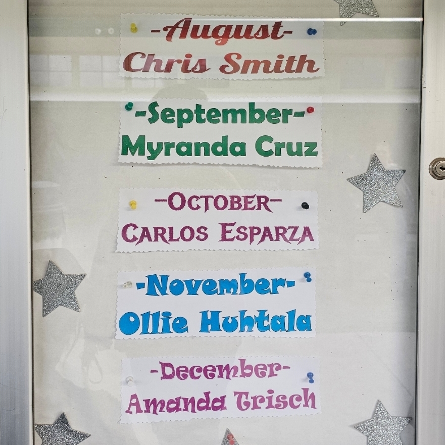 student of the month!