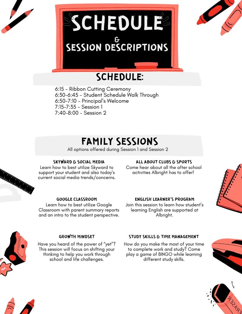 AMS Curriculum Night Flyer