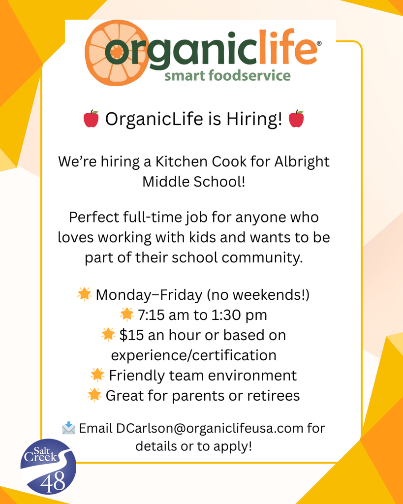 Spread the Word- Cook Needed for Albright