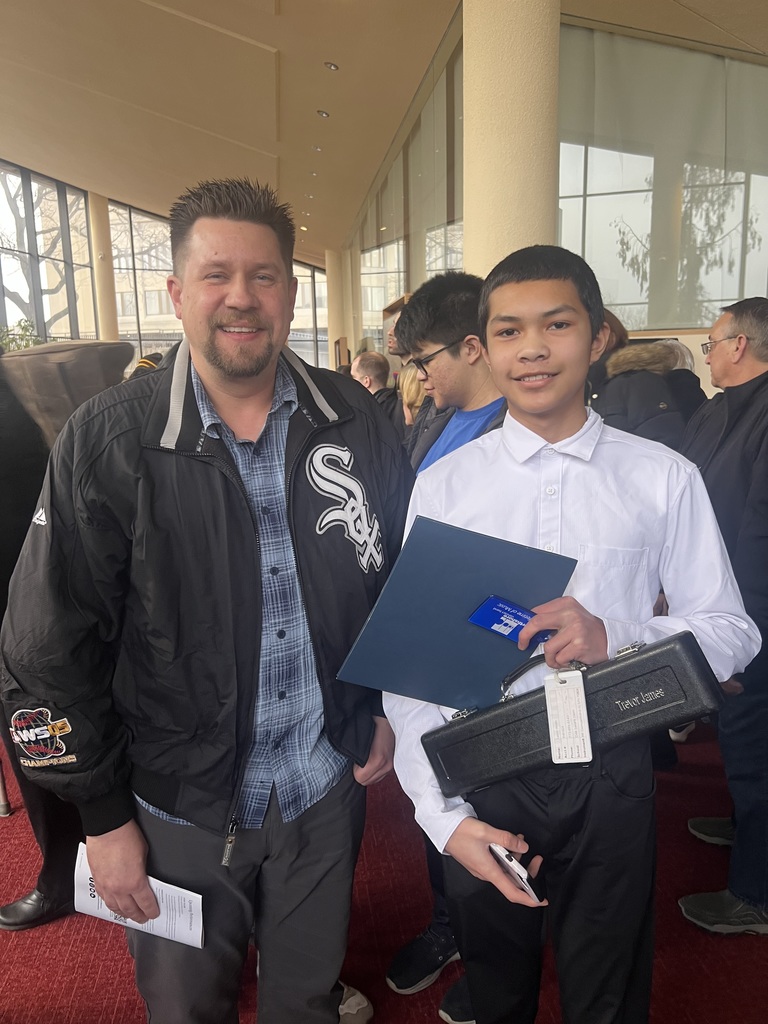 Leon W. pictured with Mr. Babiarz