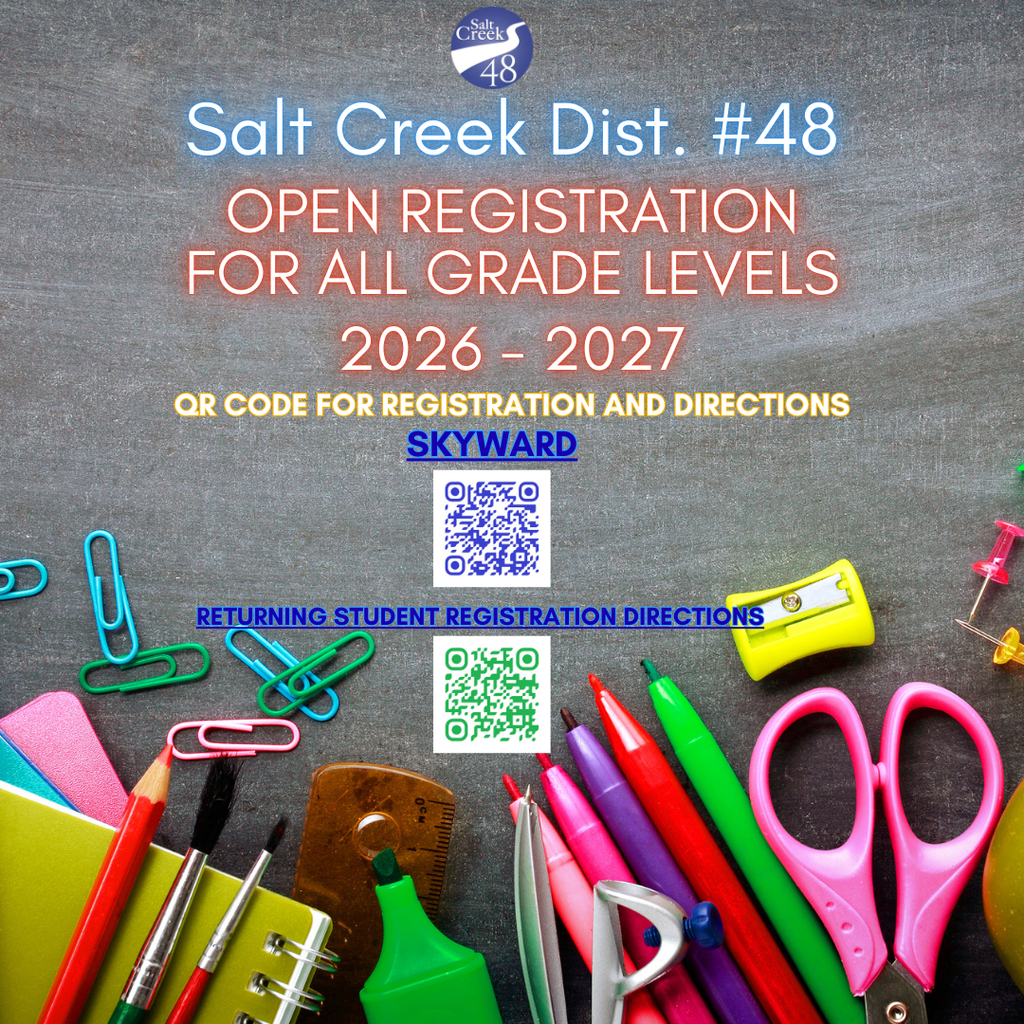 Salt Creek Dist #48 Open Registration