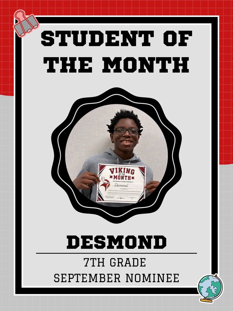 September Student of the Month