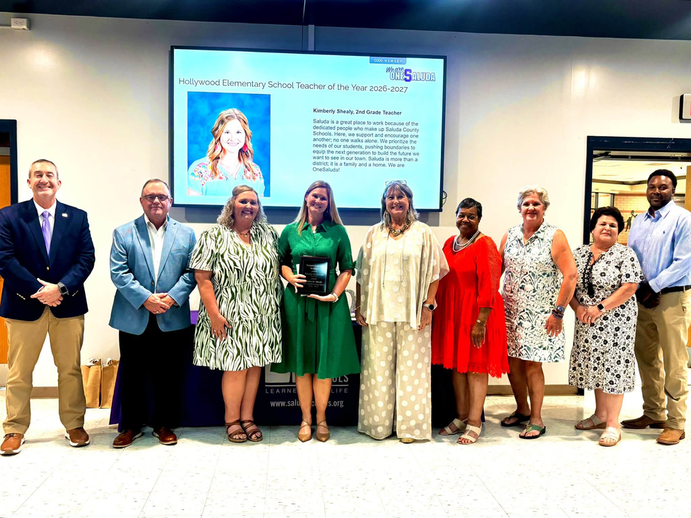 Teacher of the year group portrait