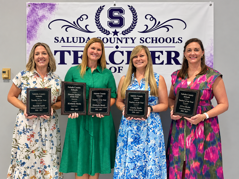 Teacher of year group portrait
