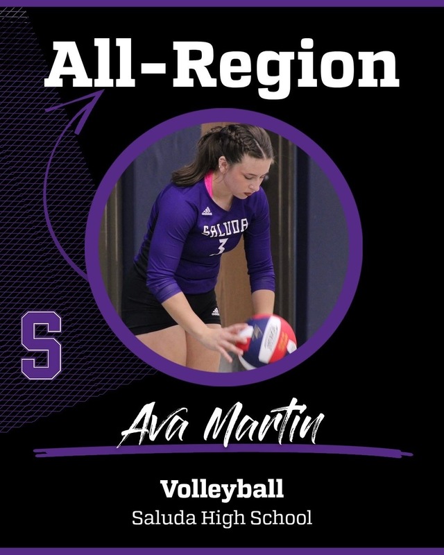 All Region volleyball image Ava Martin