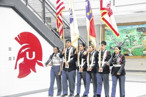 UHS JROTC  Presenting Colors