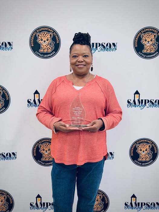 Mrs. Williams Support Staff of the Year 2026-2027 school year.